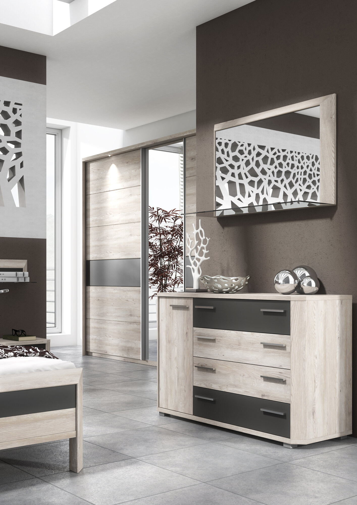 ЛДСП Swiss Krono 4016 OW Самоа Смоук, 10 мм — изображение 2