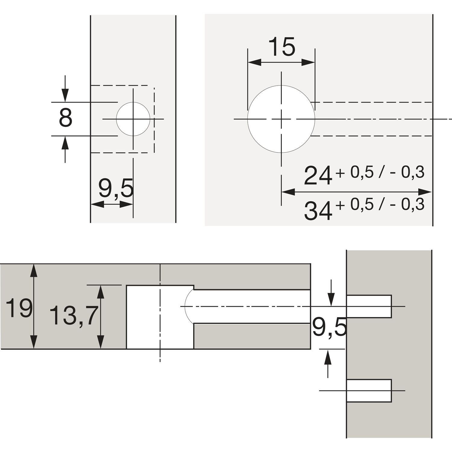 HETTICH Rastex Rapid S DU 325 cu diblu expandabil Ø 8mm, L 30mm - imagine 4