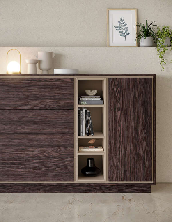 Pal melaminat kronospan 9763 BS Louisiana Wenge 18mm - imagine 2