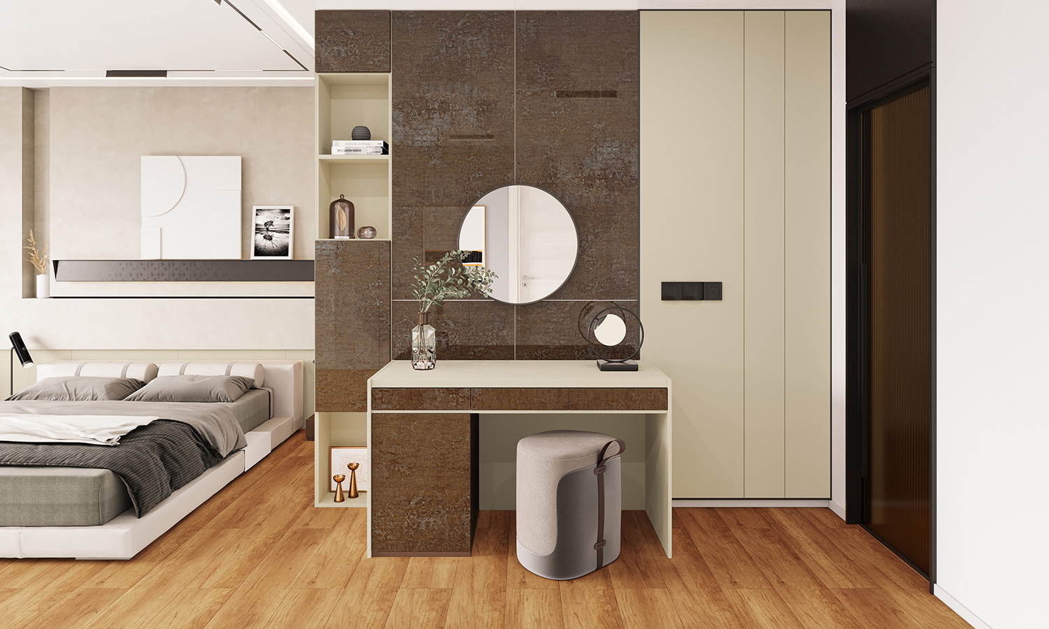 Placă MDF Kastamonu P004 Soft Touch Gri furtună 18mm. - imagine 2