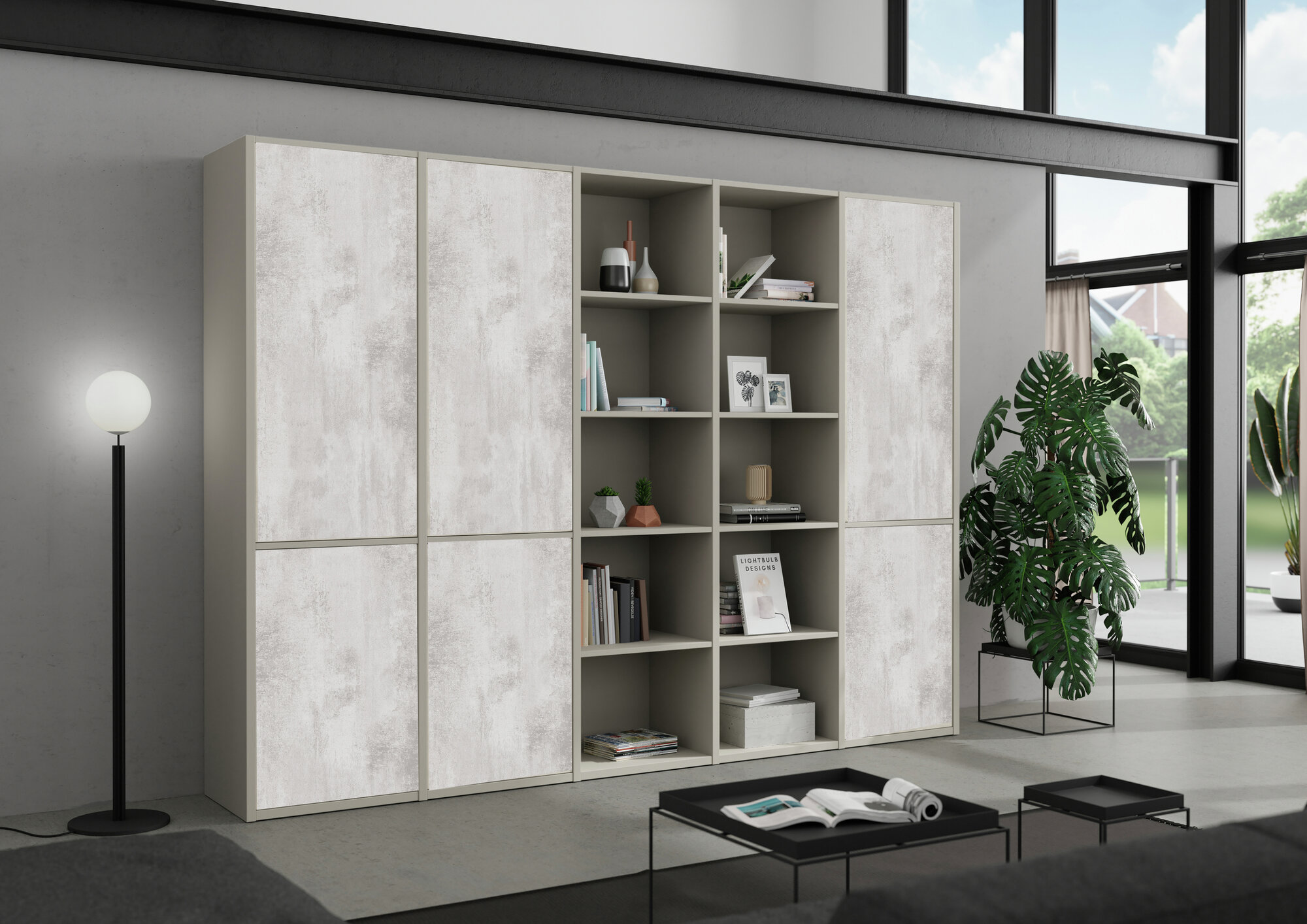 Melamine faced particleboard Swiss Krono 6915 LX Tephra Beton 18mm - Image 2