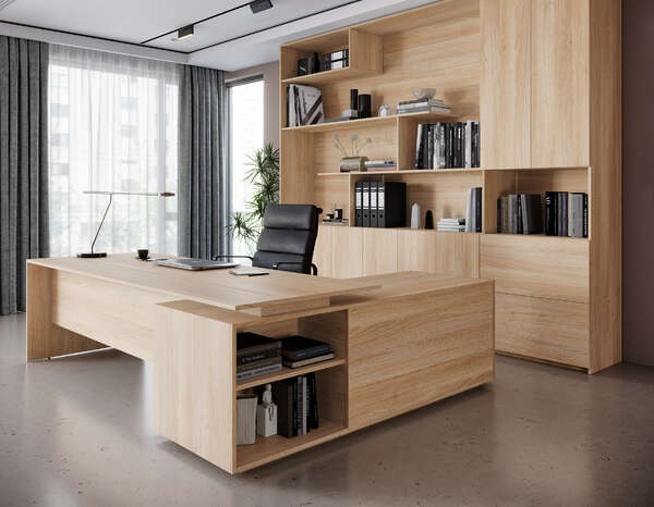 Pal melaminat kronospan 8431 SN Fine Oak 18mm - imagine 2