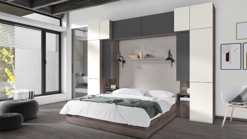 Melamine faced particleboard Egger H1346 ST32 Anthracite Sherman Oak 18mm - Image 3