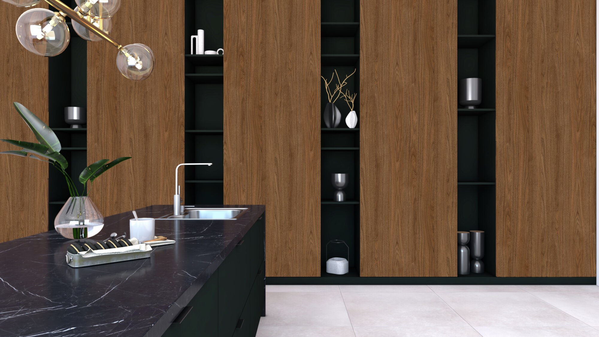 Melamine faced particleboard Swiss Krono 3810 OW NICE WALNUT 18mm - Image 3