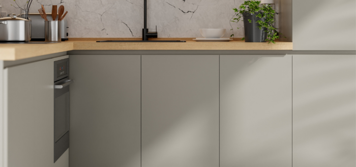 Placă MDF Panelia ST-05 Soft Touch Stone Grey 18mm - imagine 2