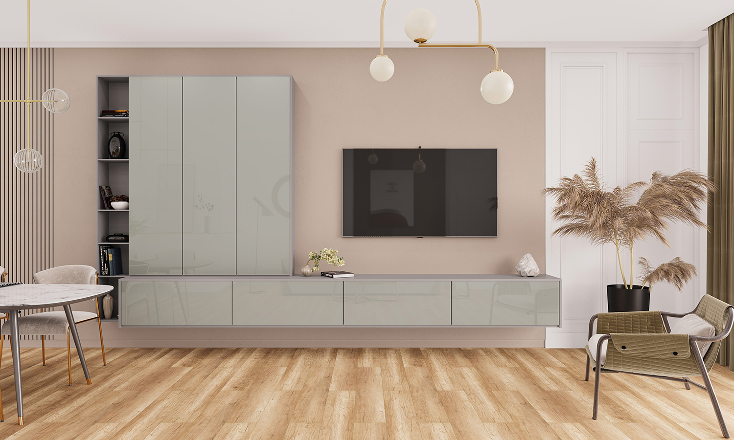 MDF Panel Double-sided Kastamonu P013/P116 Light grey, 18mm. - Image 2