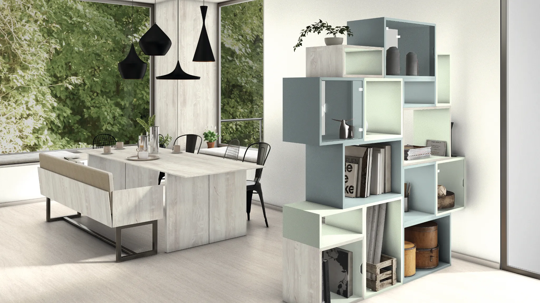 Blat Egger H1401 ST22 Pin Cascina 4100x600x38mm - imagine 3