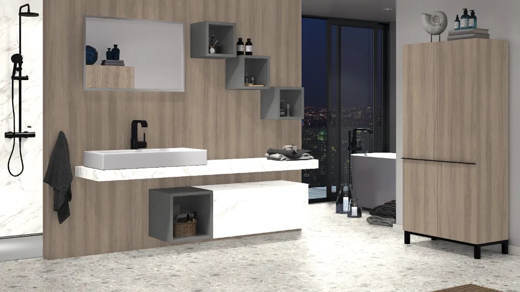 Decorative panel Egger F800 ST9 Crystal Marble 4100x640x8mm - Image 3