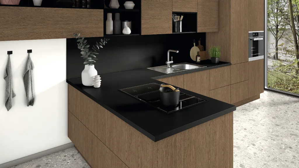 Столешница Egger U999 ST78 Черная 4100x600x38мм — изображение 2