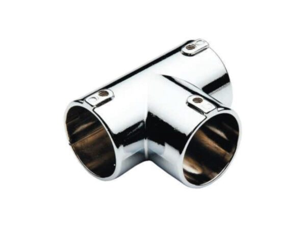 Connector for round pipe D25 mm shape T