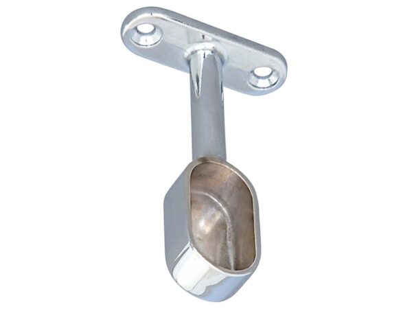 Adjustable support for oval clothing rail