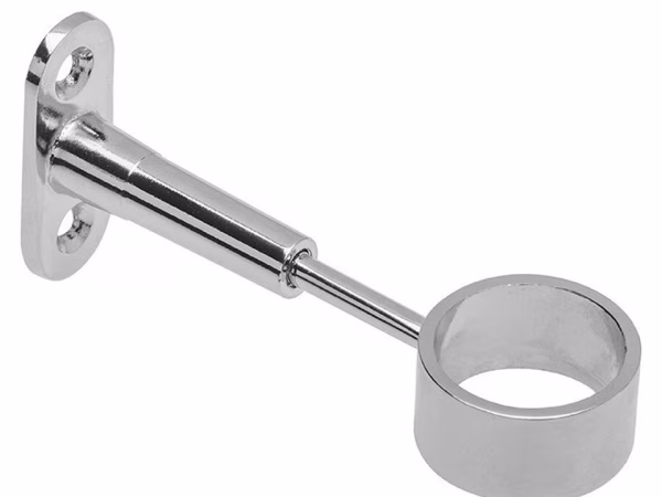 Adjustable open support for round tube D25