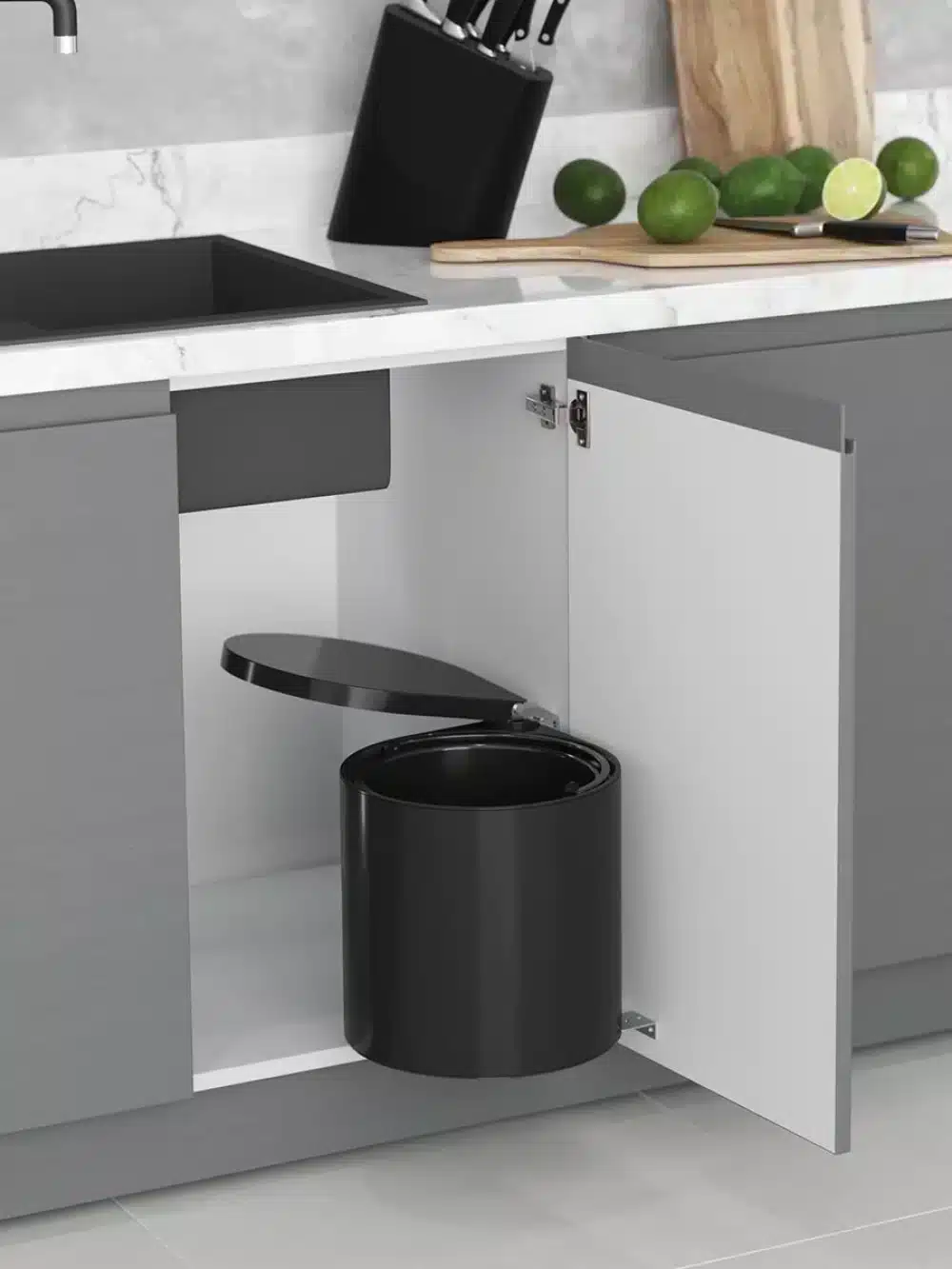 Cos de gunoi STARAX 10L negru SX S-2253 B