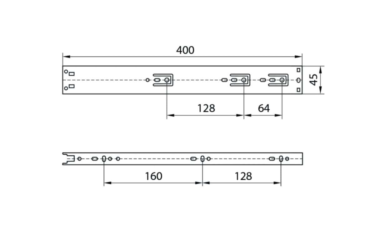 Glisiera DC PremiumLine cu bile cu amortizor L-400mm H-45mm - imagine 3